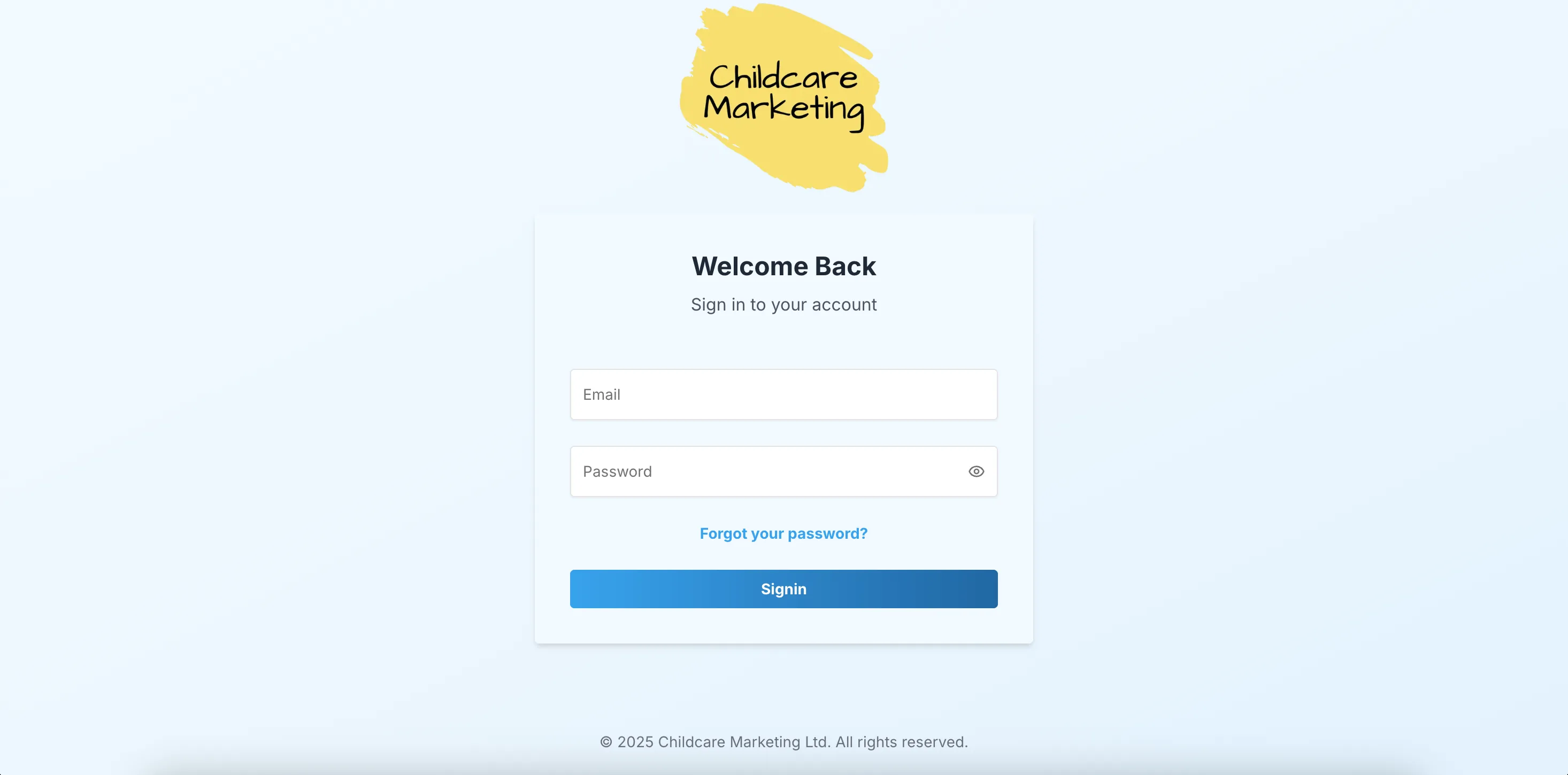 Childcare Marketing App